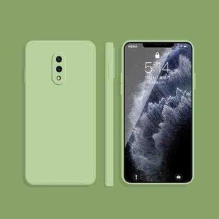 For OnePlus 7 Solid Color Imitation Liquid Silicone Straight Edge Dropproof Full Coverage Protective Case(Matcha Green)
