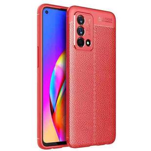 For OPPO K9 Litchi Texture TPU Shockproof Case(Red)