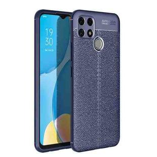 For Realme Narzo 30A Litchi Texture TPU Shockproof Case(Blue)