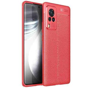 For vivo X60 Pro (International Version) Litchi Texture TPU Shockproof Case(Red)