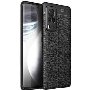 For vivo X60 Pro (International Version) Litchi Texture TPU Shockproof Case(Black)