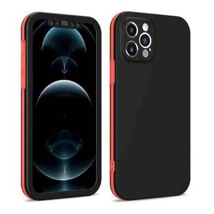 For iPhone 12 Pro Dual-color 360 Degrees Full Coverage Protective PC + TPU Shockproof Case(Black)