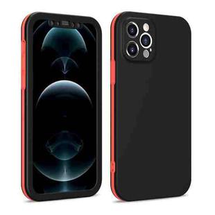 For iPhone 12 Pro Max Dual-color 360 Degrees Full Coverage Protective PC + TPU Shockproof Case(Black)