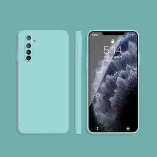 For OPPO Realme 6 Solid Color Imitation Liquid Silicone Straight Edge Dropproof Full Coverage Protective Case(Sky Blue)