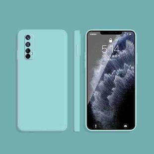 For OPPO Realme 7 / Narzo 20 Pro Solid Color Imitation Liquid Silicone Straight Edge Dropproof Full Coverage Protective Case(Sky Blue)