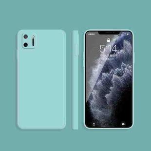 For OPPO Realme C11 Solid Color Imitation Liquid Silicone Straight Edge Dropproof Full Coverage Protective Case(Sky Blue)