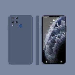 For OPPO Realme C15 / C12 Solid Color Imitation Liquid Silicone Straight Edge Dropproof Full Coverage Protective Case(Gray)