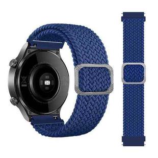 For Samsung Galaxy Watch Active2 40mm Adjustable Nylon Braided Elasticity Watch Band(Blue)