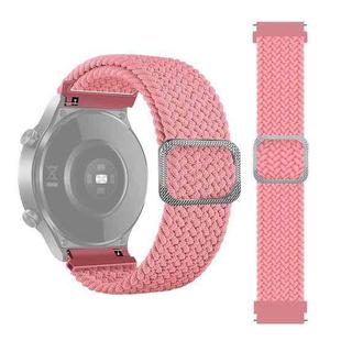 For Samsung Galaxy Watch 42mm Adjustable Nylon Braided Elasticity Watch Band(Pink)