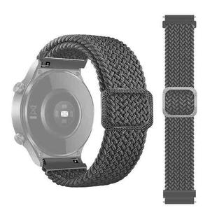 For Samsung Galaxy Watch 42mm Adjustable Nylon Braided Elasticity Watch Band(Grey)