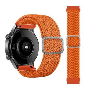 22mm Universal Adjustable Nylon Braided Elasticity Watch Band(Orange)