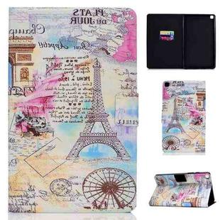 For Samsung Galaxy Tab A7 Lite 8.7 (2021) T220 Voltage Texture Coloured Drawing Horizontal Flip Leather Case with Holder & Card Slot(Iron Tower)