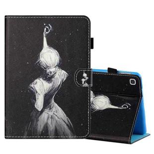 For Samsung Galaxy Tab A7 Lite 8.7 (2021) T220 Coloured Drawing Stitching Horizontal Flip Leather Case with Holder & Card Slot(Star Girl)