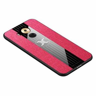 For Huawei Mate 8 XINLI Stitching Cloth Textue Shockproof TPU Protective Case(Red)