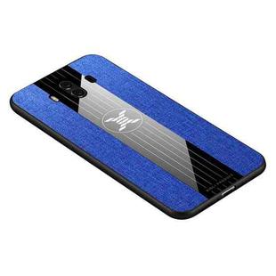 For Huawei Mate 10 XINLI Stitching Cloth Textue Shockproof TPU Protective Case(Blue)