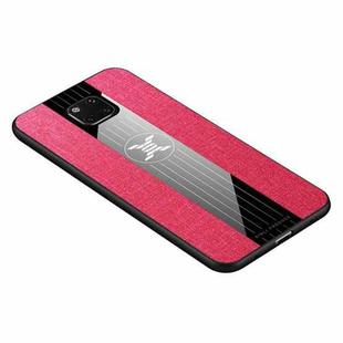 For Huawei Mate 20 Pro XINLI Stitching Cloth Textue Shockproof TPU Protective Case(Red)