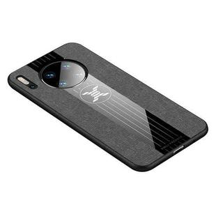 For Huawei Mate 30 XINLI Stitching Cloth Textue Shockproof TPU Protective Case(Grey)