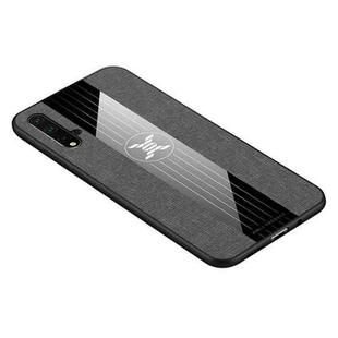 For Huawei nova 5 XINLI Stitching Cloth Textue Shockproof TPU Protective Case(Grey)