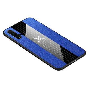 For Huawei nova 5 XINLI Stitching Cloth Textue Shockproof TPU Protective Case(Blue)