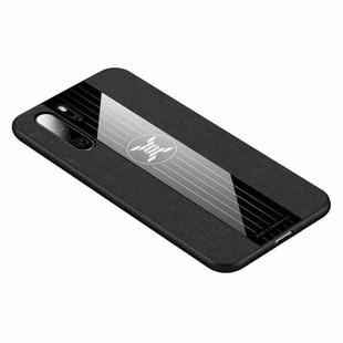 For Huawei P30 Pro XINLI Stitching Cloth Textue Shockproof TPU Protective Case(Black)