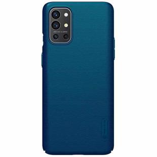 For OnePlus 9R NILLKIN Frosted Concave-convex Texture PC Protective Case(Peacock Blue)
