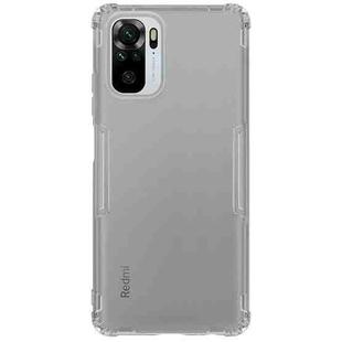 For Xiaomi Redmi Note 10 4G NILLKIN Nature TPU Transparent Soft Protective Case(Gray)