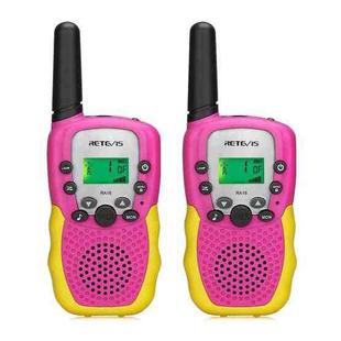 1 Pair RETEVIS RA18 0.5W US Frequency 22CHS FRS License-free Two Way Radio Children Handheld Walkie Talkie(Pink)