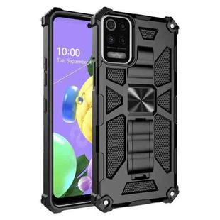 For LG K53 Shockproof TPU + PC Magnetic Protective Case with Holder(Black)