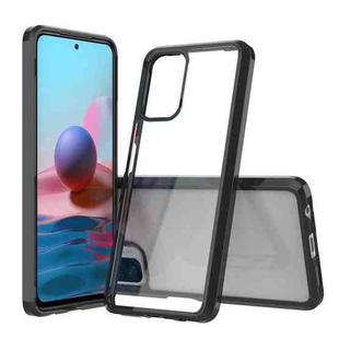 For Xiaomi Redmi Note 10 Shockproof Scratchproof TPU + Acrylic Protective Case(Black)