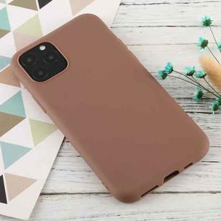 For iPhone 11 Pro Max Candy Color TPU Case(Brown)