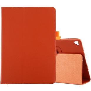 Litchi Texture Horizontal Flip Leather Case with Holder For iPad 10.5 / iPad 10.2 2021 / 2020 / 2019(Orange)