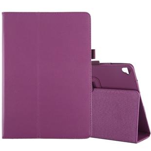 Litchi Texture Horizontal Flip Leather Case with Holder For iPad 10.5 / iPad 10.2 2021 / 2020 / 2019(Purple)