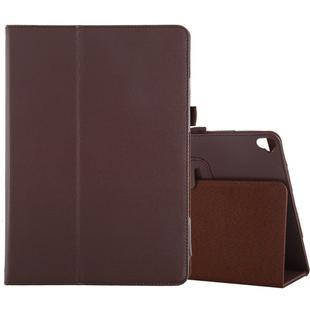 Litchi Texture Horizontal Flip Leather Case with Holder For iPad 10.5 / iPad 10.2 2021 / 2020 / 2019(Brown)