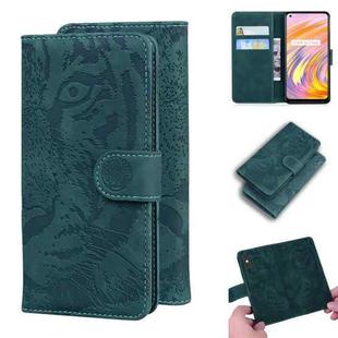 For OPPO Realme X7 (India) / Realme V15 Tiger Embossing Pattern Horizontal Flip Leather Case with Holder & Card Slots & Wallet(Green)