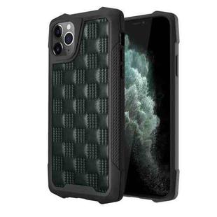 For iPhone 11 Pro Max 3D Embossed PU + PC + TPU Skidproof Shockproof Case (Green)