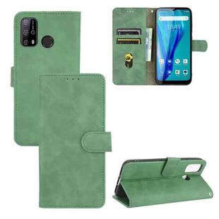 For Oukitel C23 Pro Solid Color Skin Feel Magnetic Buckle Horizontal Flip Calf Texture PU Leather Case with Holder & Card Slots & Wallet(Green)