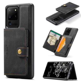 For Samsung Galaxy S20 Ultra 5G JEEHOOD Retro Magnetic Detachable Protective Case with Wallet & Card Slot & Holder(Black)