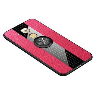 For Huawei Maimang 5 XINLI Stitching Cloth Textue Shockproof TPU Protective Case with Ring Holder(Red)