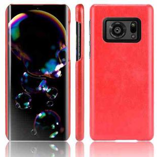 For Sharp Aquos R6 SH-51B Shockproof Litchi Texture PC + PU Case(Red)