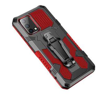 For OPPO A74 4G Armor Warrior Shockproof PC + TPU Protective Case(Red)