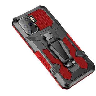 For OPPO A94 Armor Warrior Shockproof PC + TPU Protective Case(Red)