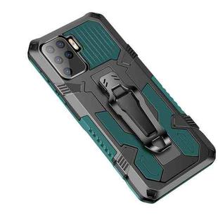 For OPPO A94 Armor Warrior Shockproof PC + TPU Protective Case(Army Green)