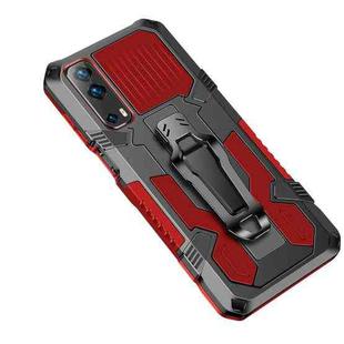 For vivo Y72 5G Armor Warrior Shockproof PC + TPU Protective Case(Red)