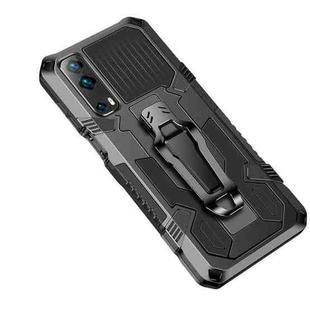 For vivo Y72 5G Armor Warrior Shockproof PC + TPU Protective Case(Black)