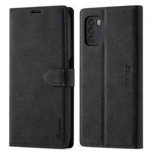 For Xiaomi Poco M3 / Redmi 9T / 9 Power Forwenw F1 Series Matte Strong Magnetism Horizontal Flip Leather Case with Holder & Card Slots & Wallet & Photo Frame(Black)