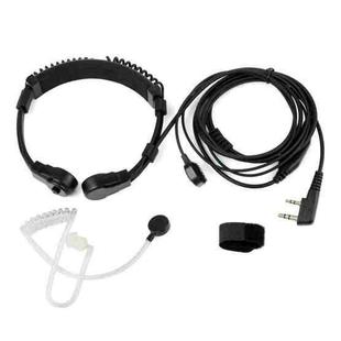 RETEVIS K-001 2 Pin Retractable Throat Covert Acoustic Tube Earphone Microphone for H-777/RT-5R