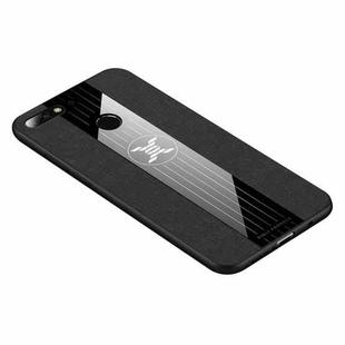 For Huawei Honor 7C / Enjoy 8 XINLI Stitching Cloth Textue Shockproof TPU Protective Case(Black)
