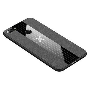 For Huawei Honor 7C / Enjoy 8 XINLI Stitching Cloth Textue Shockproof TPU Protective Case(Grey)