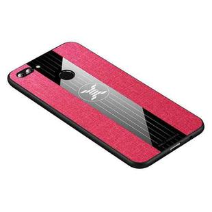 For Huawei Enjoy 8 Plus XINLI Stitching Cloth Textue Shockproof TPU Protective Case(Red)