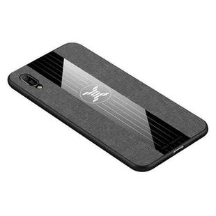 For Huawei Enjoy 9e XINLI Stitching Cloth Textue Shockproof TPU Protective Case(Grey)